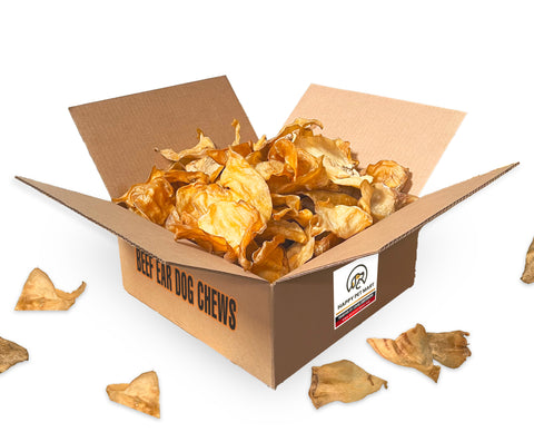 Happy Pet Mart Natural Beef Ears for Dogs - PACK OF 50