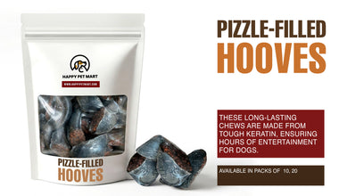 Pizzle‑Filled Hooves – Long‑Lasting, Low‑Odor Dog Chews