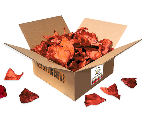 Happy Pet Mart Small Smoked Beef Ears for Dogs - Pack of 50