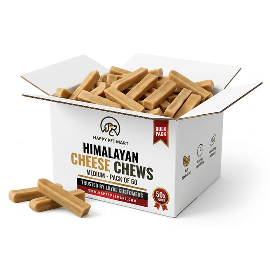 Happy Pet Mart Himalayan Cheese Dog Chews – 50 Count, 12 lb Bulk Pack