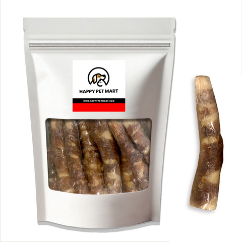 Happy Pet Mart Meat Wrapped Beef Tail Treats for Dogs - 6-inch